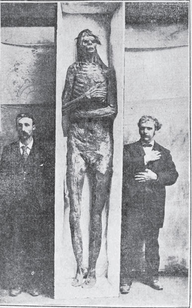 In Noord-Amerika zijn botten en mummies van uitzonderlijk lange mensen gevonden, tot wel 3,5 meter lang. Aan het begin van de vorige eeuw stonden de Amerikaanse kranten er bol van